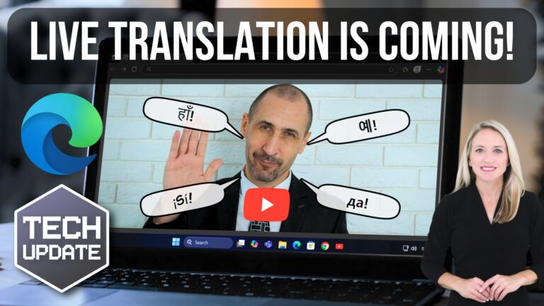 AI audio translation previews in Microsoft Edge