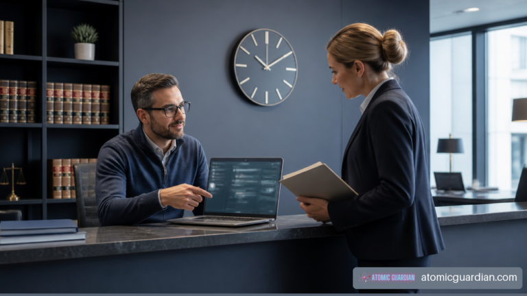 Legal office help desk supporting a law firm with guaranteed response times