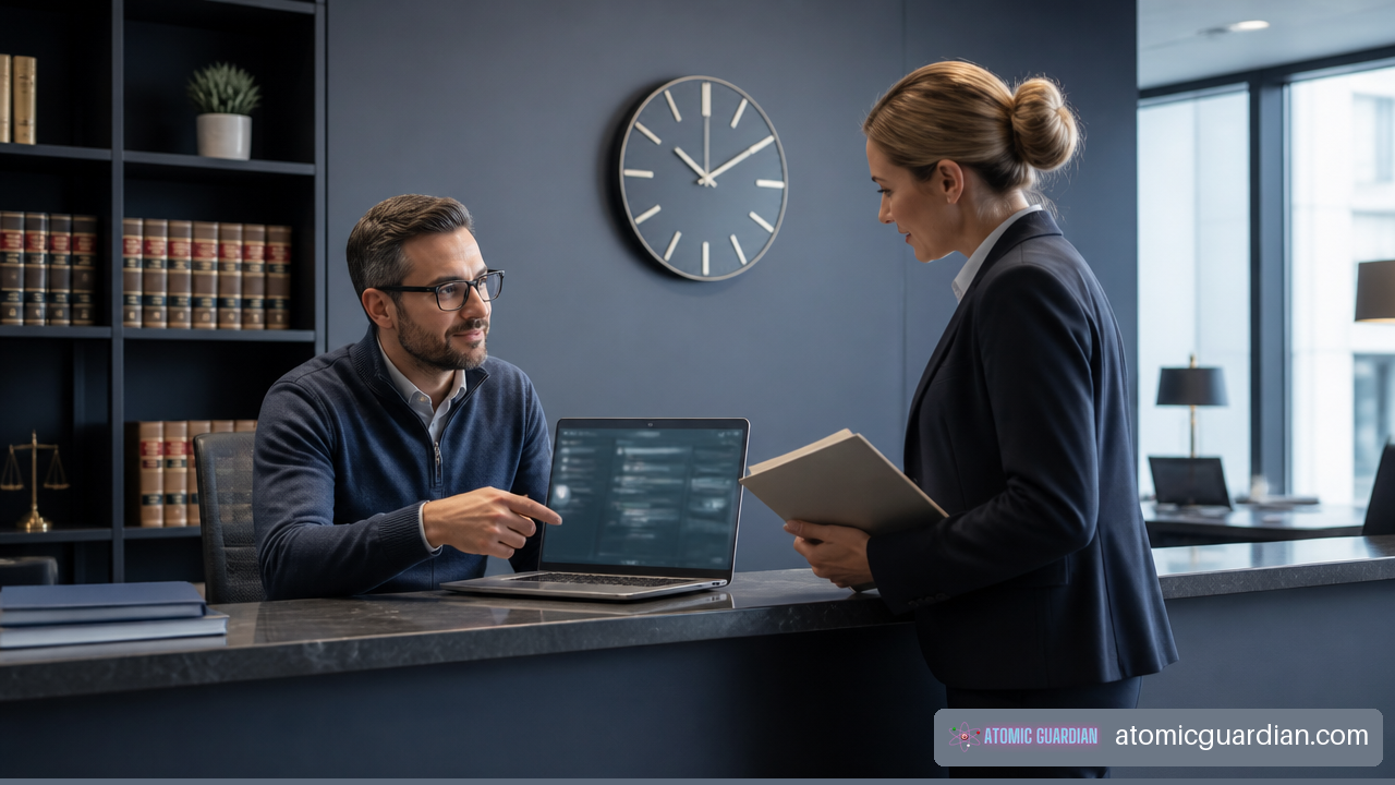 Legal office help desk supporting a law firm with guaranteed response times